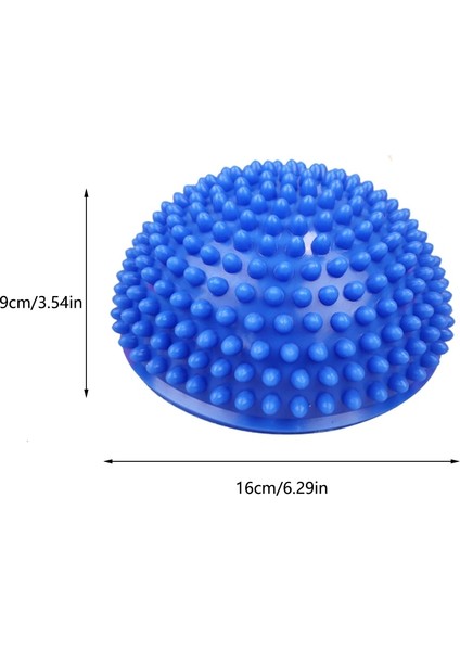 No.6 Tarzı Yarım Küre Yoga Topları Pvc Kalınlaşmak Şişme Ayak Masajı Denge Eğitim Topu Spor Salonu Pilates Egzersiz Fitness (Yurt Dışından)