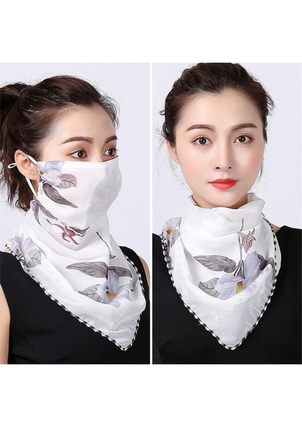 H Tarzı Kadın Çiçek Baskı Dikişsiz Açık Bisiklet Motosiklet Yüz Rüzgar Geçirmez Maske Bandana Yüz Kalkanı Sıcak Bisiklet Sihirli Eşarp (Yurt Dışından) fırsatları