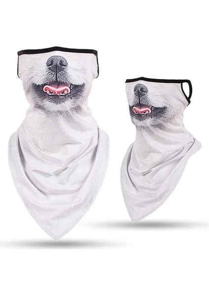 Öfkeli Köpek Stili Bandana Kayak Kafatası Boyun Yarım Yüz Maskesi Bisiklet Hayalet Eşarp Boyun Bandanalar Kayak Spor Yürüyüş Atkılar Köpek Kedi Yüzü (Yurt Dışından) fırsatları