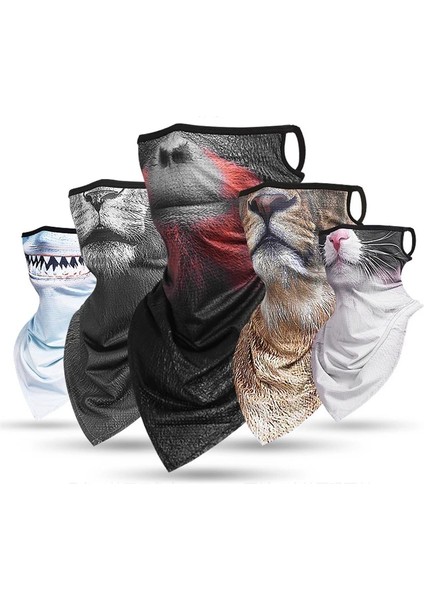 A05 Stili Tek Boyut Hayvan Baskı Spor Eşarp Bisiklet Bandana Yürüyüş Avcılık Kamp Boyun Isıtıcı Yüz Kapak Körüğü Kadın Erkek Balaclava Üçgen Maske (Yurt Dışından) fiyatları