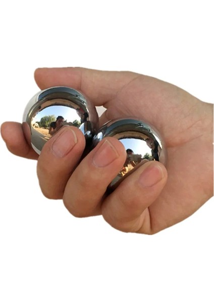 53 mm Düz E Stili Solidhollow Baoding Topu Hentbol El Rehabilitasyonu Orta Yaşlı Sağlıklı Top Duyusal El Egzersizi 2 Adet (Yurt Dışından) indirimleri