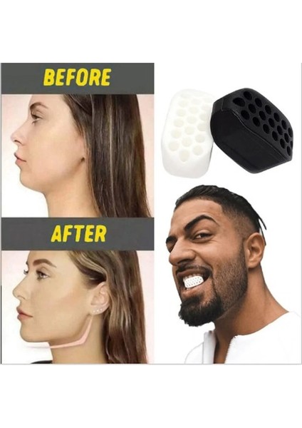 Sarı Stil Gıda Sınıfı Silikon Çene Çizgisi Boyun Simülatörü Mandibula Kas Egzersizi Sıkılaştırıcı Yüz Dokusu Trainin Yüz Germe Fitness Bal (Yurt Dışından)