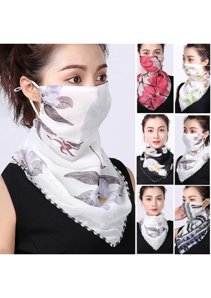 N Tarzı Kadın Çiçek Baskı Dikişsiz Açık Bisiklet Motosiklet Yüz Rüzgar Geçirmez Maske Bandana Yüz Kalkanı Sıcak Bisiklet Sihirli Eşarp (Yurt Dışından) modelleri