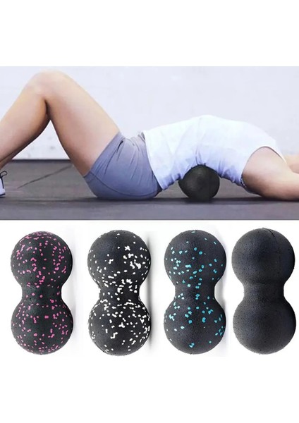 B Tarzı Yoga Masaj Silindiri Top Fıstık Çift Lakros Dikenli Top Miyofasyal Toplar Plantar Fasiit Hareketlilik Geri Ayak Ağrısı (Yurt Dışından) fiyatları