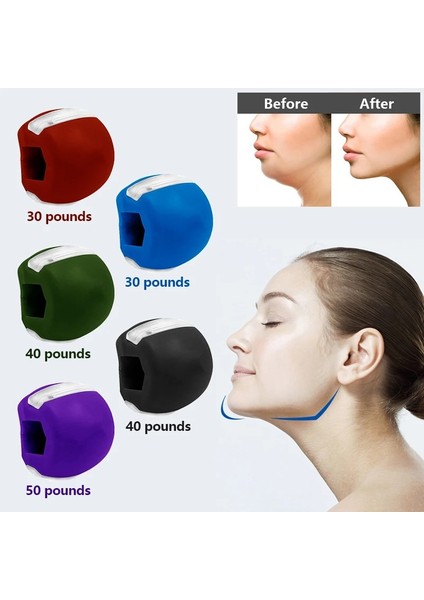 Mor Kutu Stili Çene Egzersiz Topu Yüz Masseter Silika Jel Jawline Kas Eğitimi Fitness Topu Boyun Yüz Tonlama Jawrsize Kas Egzersiz Cihazı (Yurt Dışından) indirimleri