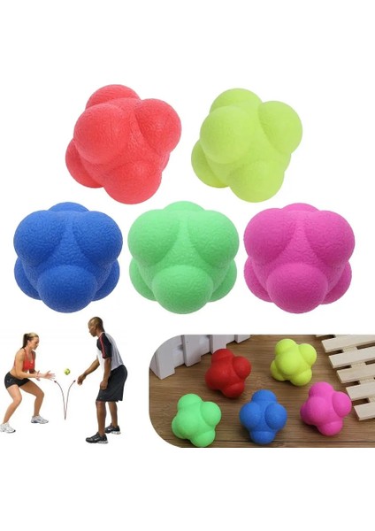 Sarı Stil Çeviklik Topu Altıgen Tepki Antrenmana Yönelik Çevik El-Göz Tepkisinin Iyileştirilmesi Zıplama Fitness Top Tepkileri Antrenman Sporu (Yurt Dışından) fiyatları