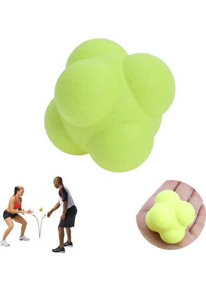Sarı Stil Çeviklik Topu Altıgen Tepki Antrenmana Yönelik Çevik El-Göz Tepkisinin Iyileştirilmesi Zıplama Fitness Top Tepkileri Antrenman Sporu (Yurt Dışından)