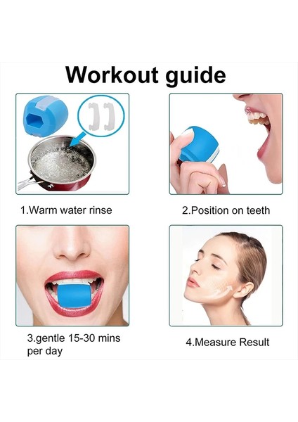 Kırmızı Mavi Tarzı Fitness Çene Egzersiz Topu Yüz Masseter Erkekler Yüz Pop Jawline Kas Eğitimi Fitness Boyun Tonlama Chew Bite Breaker Eğitimi (Yurt Dışından)