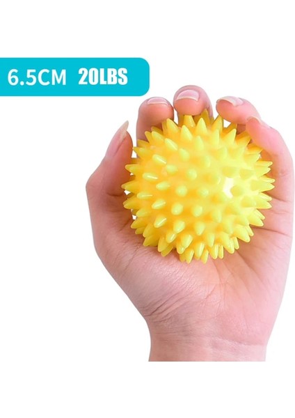 20LB Sarı Stil Tpr 7cm Çapı Boş Yumuşak Başak Topu El Gücü Kurtarma Egzersiz Masaj Topu Yoga Fitneky Masaj Tetik Noktası (Yurt Dışından)