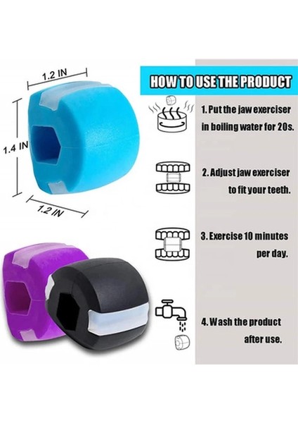 Çoklu Stil Yüz Masseter Erkekler Yüz Pop N Ağız Çene Hattı Çene Kas Egzersiz Çiğneme Topu Çiğneme Isırık Kırıcı Eğitim (Yurt Dışından) modelleri
