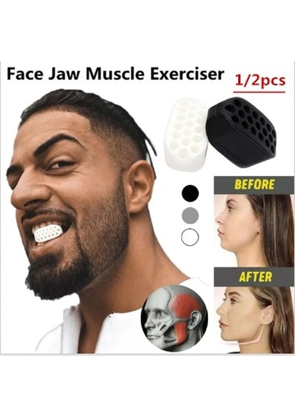 Beyaz Stil Gıda Sınıfı Silikon Çene Çizgisi Boyun Simülatörü Mandibula Kas Egzersizi Sıkılaştırıcı Yüz Dokusu Trainin Yüz Germe Fitness Bal (Yurt Dışından) fırsatları