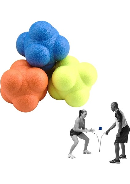 Tip 2 Stili Açık Eğlenceli Altıgen Top Spor Salonu Fitness Altıgen Reaksiyon Topu Oyuncak Tenis Beyzbol Hızlı Hızlı Kauçuk Eğitim Topları (Yurt Dışından) indirimleri