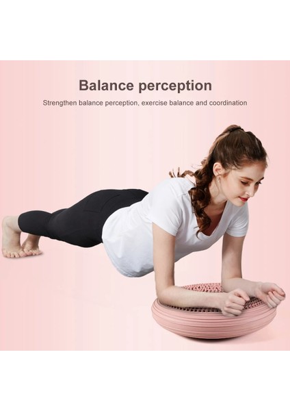 Pembe Tarzı 34CM Pvc Yoga Massage Cushion Mat Balancing Wheel Cushiest Pad Riot Thickening Yoga Balance Mat (Yurt Dışından) fiyatları