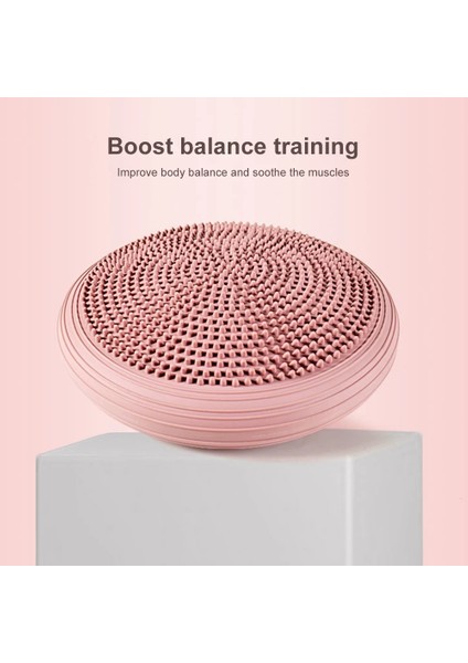 Pembe Tarzı 34CM Pvc Yoga Massage Cushion Mat Balancing Wheel Cushiest Pad Riot Thickening Yoga Balance Mat (Yurt Dışından) indirimleri
