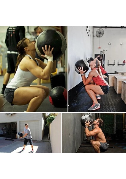4kg Tarzı Crossfit Tıp Topu Spor Salonu Ağır Kas Egzersizleri Denge Egzersiz Eğitimi Için 35CM Boş Ev Fitness Yumuşak Kavrama Duvar Topları (Yurt Dışından) indirimleri