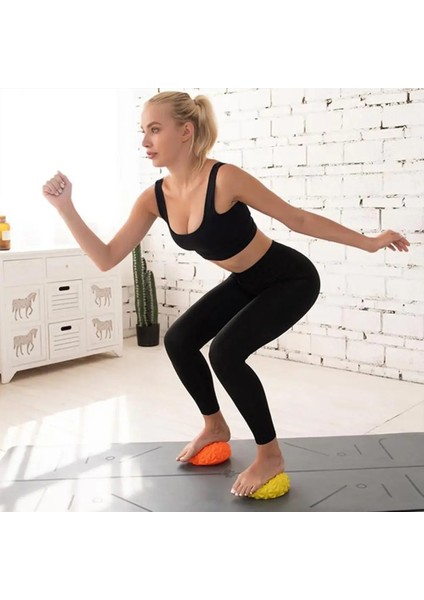 Turuncu Tarzı Yoga Yarım Top Fiziksel Fitness Aletleri Egzersiz Dengesi Tükenmez Nokta Masajı Basamak Taşları Denge Bölmeleri Gym Egzersiz Topları (Yurt Dışından) indirimleri