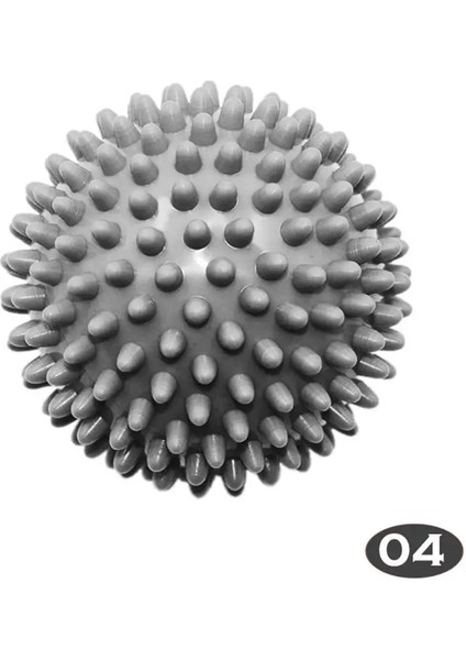 Gri Stil Pvc Dikenli Masaj Topu Tetik Noktası Spor Fitness El Ayak Ağrısı Stres Giderici Fitness Aksesuarları Kas Relax Top 5 Renk (Yurt Dışından)