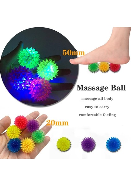 32 mm Tarzı Tam Vücut Dikenli Masaj Yumuşak Stres Flaş Topu Fitness Spor Egzersiz Topu Için 5 cm Kirpi Duyusal Eğitim Topu Kavrama (Yurt Dışından) fiyatları