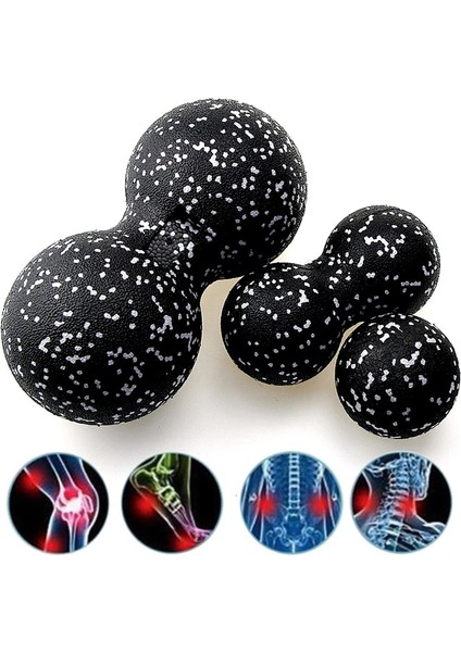 Beyaz Stil Epp Peanut Massage Ball Body Fascia Relaxation Yoga Exercise Relieve Fitness Balls High Density Muscle Relieve Massage Ball Set (Yurt Dışından) fiyatları