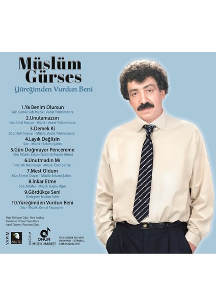 Müslüm Gürses - Yüreğimden Vurdun Beni - CD