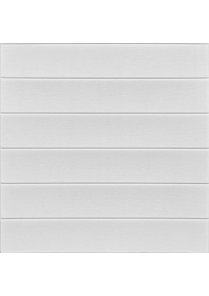 70X35 cm Beyaz Lambiri 3D Kendinden Yapışkanlı Duvar Kağıdı Duvar Paneli