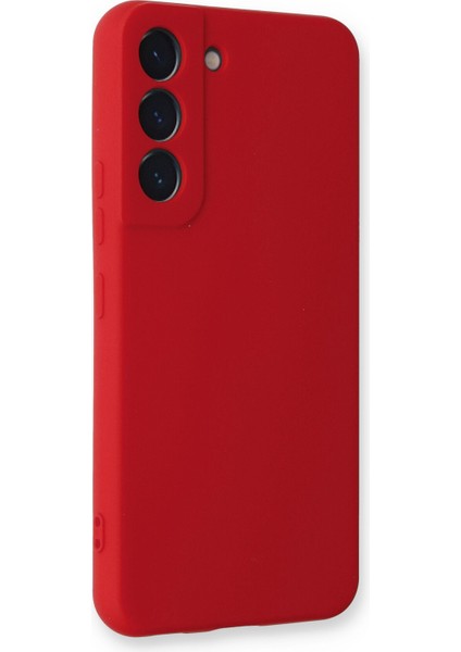 Samsung Galaxy S22 Plus Kılıf Nano Içi Kadife Silikon - Kırmızı 300099