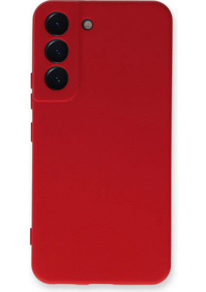 Samsung Galaxy S22 Plus Kılıf Nano Içi Kadife Silikon - Kırmızı 300099