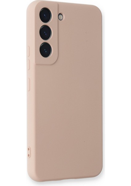 Samsung Galaxy S22 Plus Kılıf Nano Içi Kadife Silikon - Pudra 300099