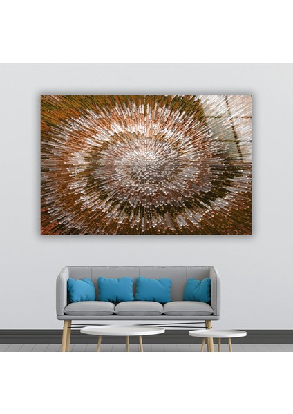 Kahverengi Soyut Cam Duvar Tablosu indirimleri