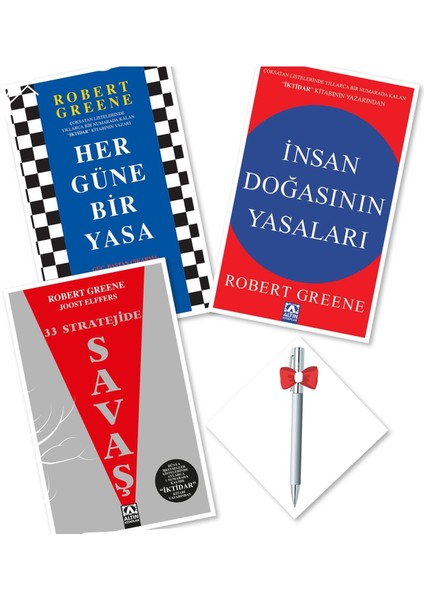 Her Güne Bir Yasa - İnsan Doğasının Yasaları - 33 Stratejide Savaş 3 Kitap - Robert Greene