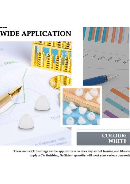 20 Paket Kalem Burçları, Ca Bitirme Kalem Tornalama Için Beyaz Yapışmaz Kalem Burç (0.43 INÇ/11MM Yükseklik, 0.55NCH/14MM Çap) (Yurt Dışından) fiyatları