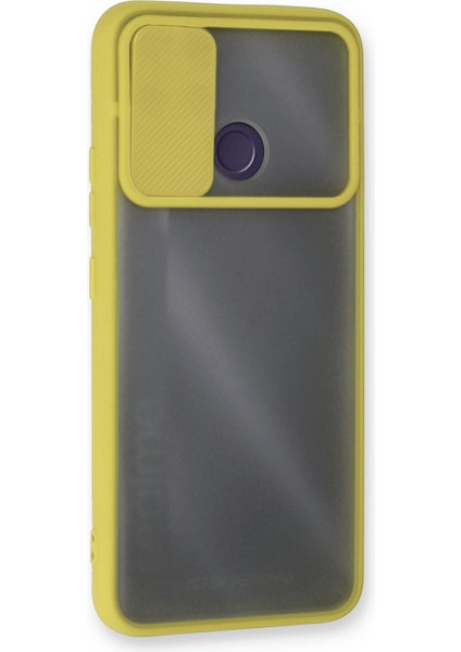 Realme C25 Kılıf Palm Buzlu Kamera Sürgülü Silikon - Sarı 300099 fiyatları