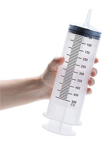 Büyük Şırınga Borusu 500 ml Plastik Şırınga, Sıvı Yağ Tutkal Aplikatör Deneyleri Için Tüp Dönüştürücü Kapaklı Endüstriyel (Yurt Dışından) indirimleri