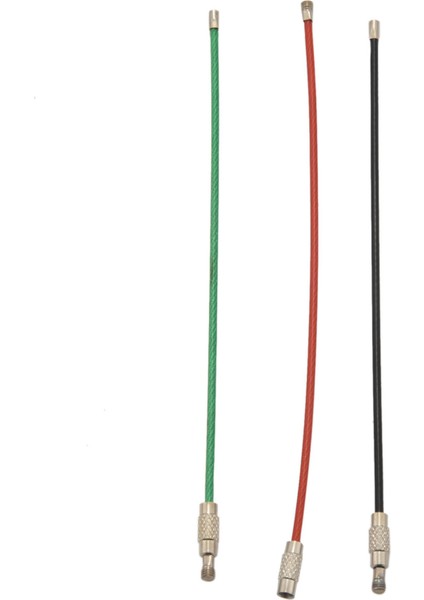 20 Paket Renkli Naylon Kaplı Paslanmaz Çelik Tel Anahtarlıklar 2mm 6.3 Inç Uçak Kablosu Anahtarlık Döngüler Asılı Bagaj Etiketleri Veya Kimlik Etiketleri Için (Yurt Dışından)