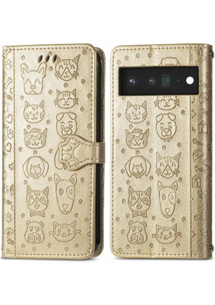 Google Piksel 6 Flip Kısa Kayış Darbeye Deri Telefon Kılıfı (Yurt Dışından)