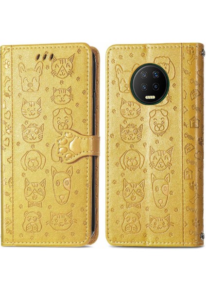 Infinix Not 7 Kısa Kayış Karikatür Hayvanlar Darbeye Çevirin Telefon Kılıfı (Yurt Dışından)