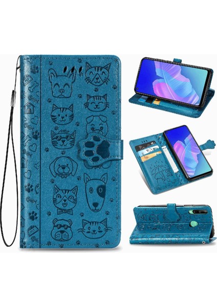 Huawei Y7P Kısa Kayış Darbeye Deri Çevirin Telefon Kılıfı (Yurt Dışından) fiyatları