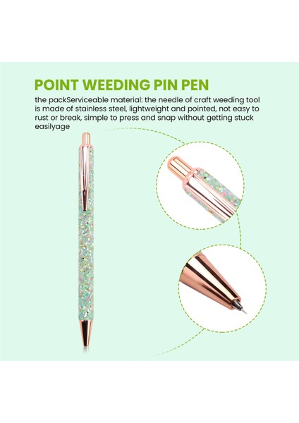 3 Parça Hava Tahliye Ayıklaması Kalem Vinil Kurulum Kalem Ayıklaması Aracı Glitter Güzel Nokta Ayıklaması Pin Kalem (Glitter Tarzı) (Yurt Dışından) indirimleri