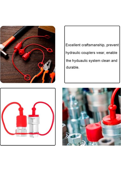 Iso-A 1/4 Hidrolik Hızlı Ataşman Değiştirici Erkek Toz Kapağı ve Dişi Fiş Kapağı, Hidrolik Hızlı Ayırma Ataşman Değiştiricisine Uyar (Yurt Dışından) fırsatları