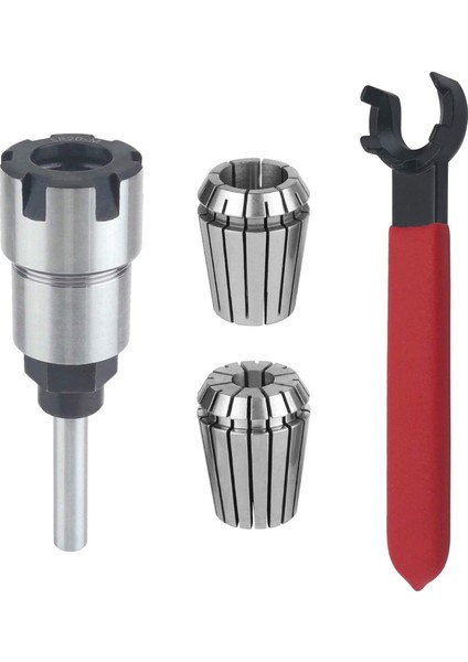 Shank Yönlendirici Bit Colle Collet Uzatma Chuck Dönüştürücü Adaptör, ER20 Yaylı Pens ile 1/2,1/4-Inç Shank Bit'i Dönüştürün (Yurt Dışından)