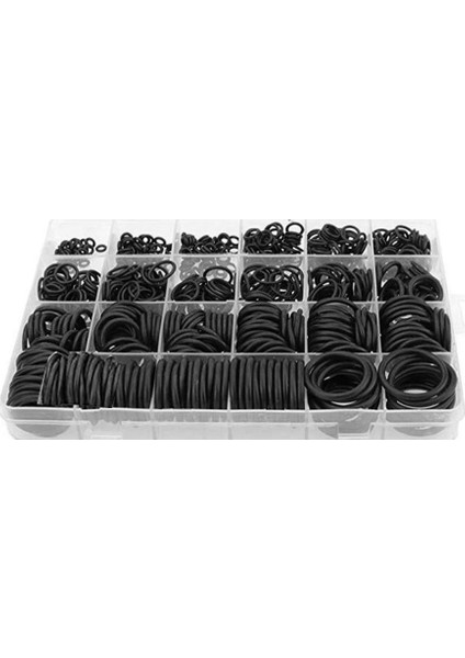 740 Adet Kauçuk O-Ring Seti Garajlar, Sıradan Tesisatçılar Için 24 Boyutlu Contalar (Yurt Dışından)