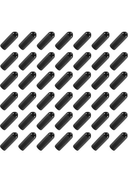 100 Adet Kauçuk Uç Kapakları 4mm Id Pvc Yuvarlak Boru Cıvata Kapatma Başlığı Vida Konu Koruyucuları Siyah (Yurt Dışından) modelleri