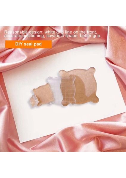 4 Adet/takım Pullar Ped Araçları Dıy Damga Akrilik Blok Ped Izgara Kavrama ile Temizle Pullar Scrapbooking El Yapımı Damgalama Araçları (Yurt Dışından) fırsatları