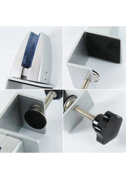 2 Adet Alüminyum Alaşımlı Cam Klip Ayarlanabilir Mobil Ekran Klipsi Ofis Masası Bölme Klipsi Siyah (Yurt Dışından) modelleri