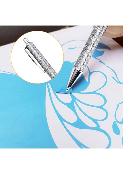 Hava Tahliye Kalemi Ayıklaması Aracı Geri Çekilebilir Hassas Pin Kalem Araba Filmi Duvar Kağıdı Vinil ve 2 Dolum Üzerindeki Kabarcıkları Çıkarmak Için (Yurt Dışından) modelleri