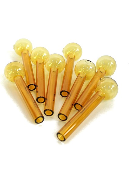 8 Adet Sarı Yeniden Kullanılabilir Cam Kandil Brülörü (Yurt Dışından)