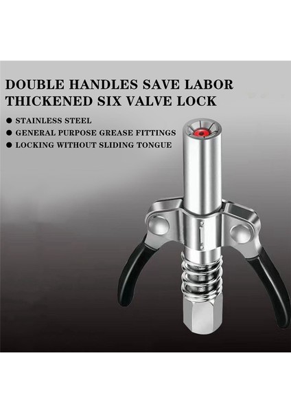 30 cm Hortumlu Gres Bağlayıcı Dişli Gres Memesi Ağır Hizmet Hızlı Bırakma Gres Bağlayıcı 10000PSI Iki Pres Aksesuarları (Yurt Dışından) fiyatları