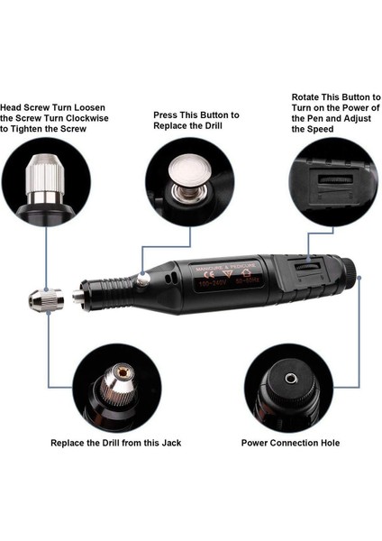 Elektrikli Gravür Kalemi, Metal Cam Taşlar Için Gravür Alet Seti Parlatma Kafası ile Seramik Plastik Ahşap Takı, Scriber Etcher ve Şablonlar Bize Tak (Yurt Dışından)
