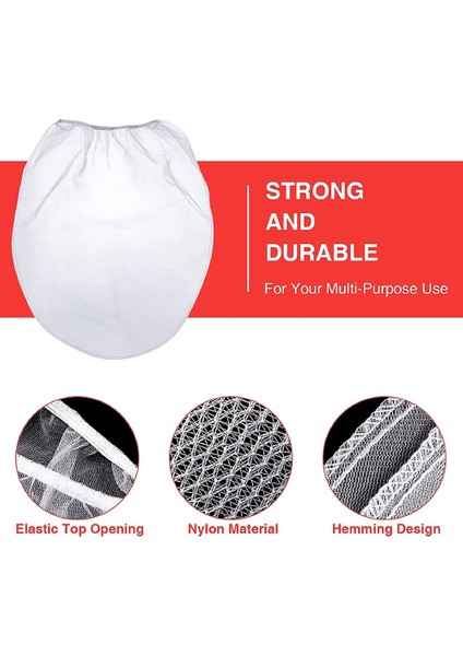 25 Adet 5 Galon Elastik Üst Boya Süzgeç Çanta Beyaz Ince Örgü Çanta Topraksız Boyama Bahçe Için Boya Filtre Torbası (Yurt Dışından) fırsatları