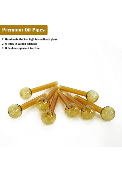 8 Adet Sarı Yeniden Kullanılabilir Cam Kandil Brülörü (Yurt Dışından) fırsatları